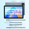 A marketing image showing a tablet with its features highlighted and labeled. Produktbild-Vorschau
