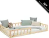 Homestyle4u Kinderbett Natur mit Rausfallschutz 120x200 cm Produktbild-Vorschau 7