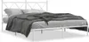 Bettgestell mit Kopfteil Metall Weiß 150x200 cm Produktbild-Vorschau 2