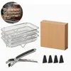 3er Set 304 Edelstahl Air Fryer Racks – stapelbare Produktbild-Vorschau 1