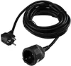 Schutzkontakt-Verlängerung 5m schwarz H05VV-F3G 1,5mm² Produktbild-Vorschau 1