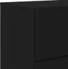 vidaXL Comodini a parete con luci LED 2 pz. nero Anteprima dell’immagine prodotto 11