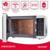 SHARP YC-MG02ES Mikrowelle mit Grill (Mikrowelle: 800W, Produktbild-Vorschau 4