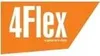 A graphic logo with the text "4FLEX" and a smaller tagline below it. Produktbild-Vorschau