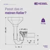 KESSEL Staufix Siphon DN 50 Typ 5 Rückstauverschluss Produktbild-Vorschau 2