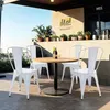 Duhome Chaises de bistrot Chaise en métal Lot de 2 en fer Voir les images du produit 8