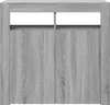 vidaXL Kredens z oświetleniem LED Szary Sonoma 80x35x75 cm Podgląd zdjęcia produktu 6