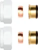 2 x Klemmringverschraubung Messing Weiß 3/4" für Produktbild-Vorschau 1