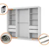 BEAUTYSOFA Kleiderschrank MARIO II 240 cm Weiß – 3-türiger Produktbild-Vorschau 9