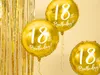 Ballo in foil per il 18° compleanno, dorato, 45 cm Anteprima dell’immagine prodotto 5