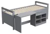 Kinderbett 90x200cm mit Schreibtisch, Stauraumfächern und 2 Produktbild-Vorschau 6