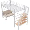 Merax Etagenbett Hochbett 90x200cm mit abnehmbarem Produktbild-Vorschau 6