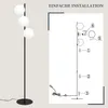 ZMH Lampa Podłogowa Czarna 3 Płomienna Nowoczesna Lampa Podgląd zdjęcia produktu 8