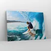 Bild auf Leinwand - Leinwandbild - Surfen Surfer Ozean Produktbild-Vorschau 4