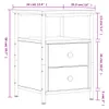 vidaXL Nachttisch Sonoma-Eiche 34x35,5x50 cm Holzwerkstoff Produktbild-Vorschau 8
