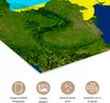 MuchoWow® Poster Satellitenbild der Ukraine mit der Flagge Produktbild-Vorschau 2