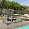 Outsunny Rattan Auflagenbox 350L 2-Ebenne Kissenbox mit Produktbild-Vorschau 7