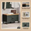 Panca Stanton verde, decori in rovere. Anteprima dell’immagine prodotto 17