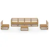 The Living Store 7-tlg. Garten-Lounge-Set Honigbraun Produktbild-Vorschau 4