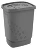 Rotho Blumen Wäschesammler 44,7x34,7x60,5 55l Anthrazit Produktbild-Vorschau 1