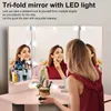 Toaletka LED, 112x50x142,5 cm Toaletka z 3 lustrami i 5 Podgląd zdjęcia produktu 5
