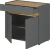 Büromöbel Set Center matt grau und Wotan Eiche, Büro Produktbild-Vorschau 10