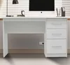 Bureau Mateo 121x60x75cm avec trois tiroirs - blanc Voir les images du produit 2