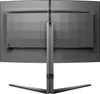 The back view of two computer monitors mounted on a stand. Produktbild-Vorschau