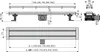 AlcaDrain APZ13 DOUBLE Duschrinne mit doppelseitigem Rost Produktbild-Vorschau 2