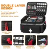 Trousse de premiers secours noire avec bandoulière, étanche Voir les images du produit 2