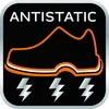 A graphic representing an antistatic shoe with lightning bolts underneath. Náhled obrázku produktu