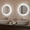 Koonmi runder LED Badspiegel 50 cm, dimmbar, Wandspiegel Produktbild-Vorschau 3