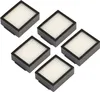 A set of five vacuum cleaner filters arranged diagonally on a white background. Produktbild-Vorschau