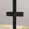 Duschspa 120x140cm Schwarz Badewannenaufsatz Streifenglas Produktbild-Vorschau 3