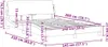 vidaXL Bettgestell "Dover" Dunkelgrün 140x200 cm Samt Produktbild-Vorschau 7