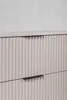 Close-up of two drawers of a beige cabinet with black handles. Anteprima dell’immagine prodotto