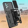 Exploded view of a black smartphone case with various features labeled. Produktbild-Vorschau