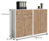 Aktenschrank TABOR 12 in weiß / Gold Harbor Oak, Produktbild-Vorschau 3