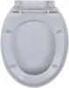 vidaXL WC sedátko s tichým zavíráním bílé oválné Náhled obrázku produktu 4