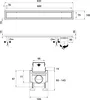 Aquabad SDS Pro Duschrinne 60cm mit Blende: Bord, Ablauf Produktbild-Vorschau 6