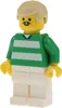 1x Lego Minifigur Soccer Fußball Spieler grün weiß Nr.9 Produktbild-Vorschau 1