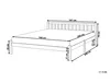 BELIANI Bett Weiß Kiefernholz mit Lattenrost 160 x 200 cm Produktbild-Vorschau 3