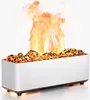 A white rectangular aroma diffuser with glowing embers and artificial flames. Náhled obrázku produktu