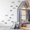 Muralo sada nálepiek na stenu do detskej izby GREY CLOUDS Náhľad obrázku produktu 4