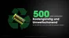 A battery with a recycling symbol and text promoting its reusability and eco-friendliness. Anteprima dell’immagine prodotto