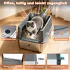 Theo&Cleo Edelstahl Katzenklo Katzentoilette mit hohem Rand Produktbild-Vorschau 5