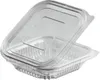 50x Rechteckbecher klar mit Deckel 125 ml (PET) Produktbild-Vorschau 1