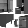 Cuisine  Vicco R-Line Anthracite brillant/anthracite 350cm Voir les images du produit 5