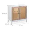 Waschtischunterbau - 60 cm breit - 2 Fächer - Produktbild-Vorschau 3
