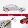 A collage showing a car covered in foam, text indicating 'Dicker Schaum' (thick foam), and a foam lance spraying foam onto a car wheel. Produktbild-Vorschau